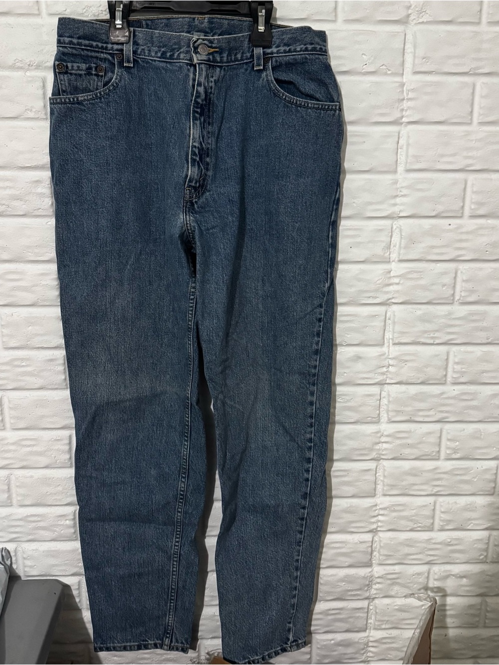 Vintage Levis 550 Jeans Womens 16 Mis L Med Wash Denim Relaxed Taper High Rise